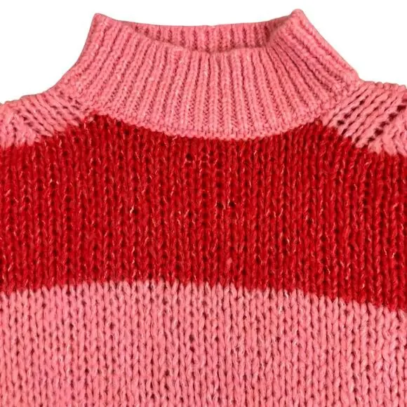 Mango Carioca Sweater Red Pink Small - Picture 9 of 16